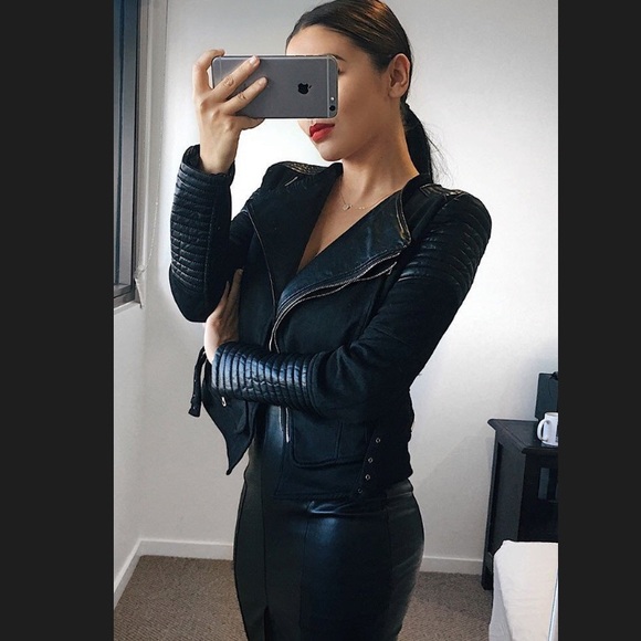 Ivory & chain beast biker jacket - Picture 3 of 4